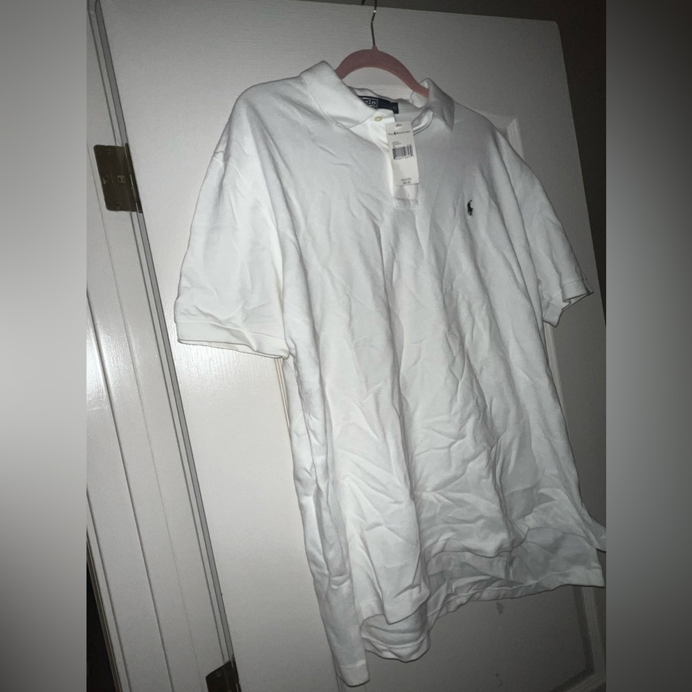 Men’s polo Ralph Lauren white shirt size xl